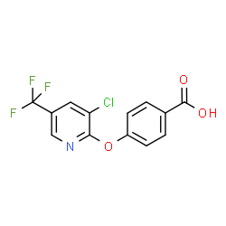 4-{[3-Chloro-5-(trifluoromethyl)-pyridin-2-yl]oxy}benzoic acid structure