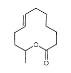 (E)-12-methyloxacyclododec-8-en-2-one结构式