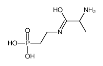 2-(2-aminopropanoylamino)ethylphosphonic acid结构式