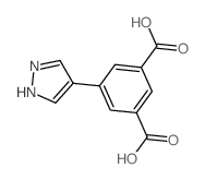 5-(1H-pyrazol-4-yl)isophthalic acid Structure