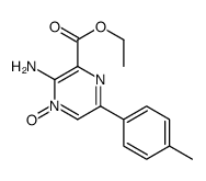 3-氨基-6-(4-甲基苯基)吡嗪羧酸二乙酯-4-氧化物结构式