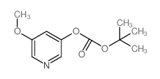 tert-Butyl 5-methoxypyridin-3-yl carbonate structure