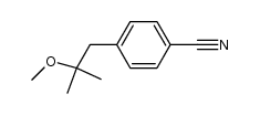 1-(4-cyanophenyl)-2-methoxy-2-methylpropane Structure