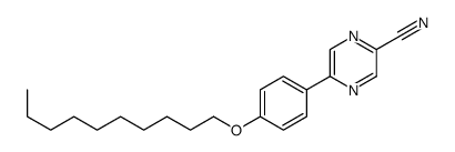 5-(4-decoxyphenyl)pyrazine-2-carbonitrile Structure