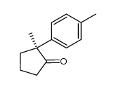 (-)-(S)-2-methyl-2-(4-methylphenyl)cyclopentanone Structure