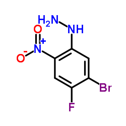 (5-Bromo-4-fluoro-2-nitrophenyl)hydrazine structure