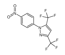 1-(4-Nitrophenyl)-3,5-di(trifluoromethyl)-1H-pyrazole Structure