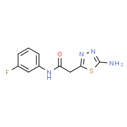 5-AMINO-N-(3-FLUOROPHENYL)-1,3,4-THIADIAZOLE-2-ACETAMIDE Structure