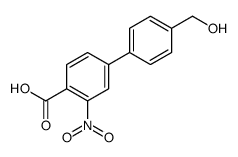 4-[4-(hydroxymethyl)phenyl]-2-nitrobenzoic acid Structure