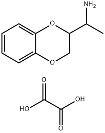 1-(2,3-二氢-1,4-苯并二氧杂环己-2-基)乙基]胺草酸盐结构式