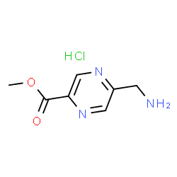 Methyl 5-(Aminomethyl)pyrazine-2-carboxylate Hydrochloride structure