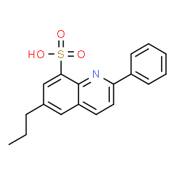 8-Quinolinesulfonic acid,2-phenyl-6-propyl- Structure