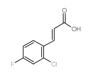 2-Chloro-4-fluoroCinnamicacid structure