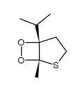 6,7-Dioxa-2-thiabicyclo[3.2.0]heptane,1-methyl-5-(1-methylethyl)-(9CI) structure