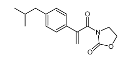 3-(2-(4-isobutylphenyl)acryloyl)oxazolidin-2-one结构式