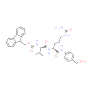 Fmoc-Val-D-Cit-PAB Structure