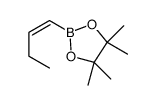 (Z)-2-(but-1-en-1-yl)-4,4,5,5-tetramethyl-1,3,2-dioxaborolane结构式