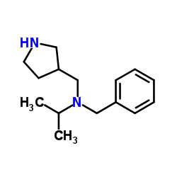 N-Benzyl-N-(3-pyrrolidinylmethyl)-2-propanamine Structure