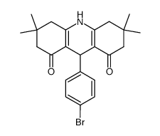 9-(4-bromophenyl)-3,4,6,7-tetrahydro-3,3,6,6-tetramethylacridine-1,8(2H,5H,9H,10H)-dione结构式