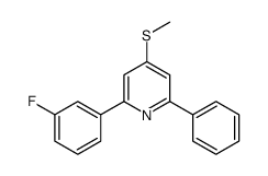 2-(3-fluorophenyl)-4-methylsulfanyl-6-phenylpyridine Structure