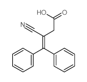 3-Butenoic acid,3-cyano-4,4-diphenyl-结构式