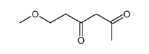 2,4-Hexanedione, 6-methoxy- (9CI) structure