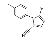 5-bromo-1-(4-methylphenyl)pyrrole-2-carbonitrile Structure