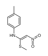 4-methyl-N-(1-methylsulfanyl-2-nitroethenyl)aniline Structure