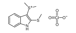 (2-methylthioindol-3-yl)dimethylsulfonium perchlorate结构式