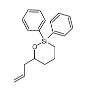 6-allyl-2,2-diphenyl-1,2-oxasilinane结构式