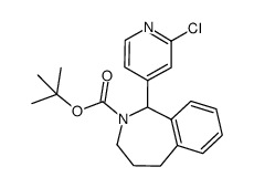 tert-butyl 1-(2-chloropyridin-4-yl)-4,5-dihydro-1H-benzo[c]azepine-2(3H)-carboxylate结构式