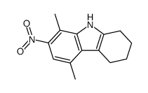 1,4-Dimethyl-2-nitro-5,6,7,8-tetrahydrocarbazole结构式