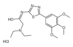 2-(diethylamino)-N-[5-(3,4,5-trimethoxyphenyl)-1,3,4-thiadiazol-2-yl]acetamide,hydrochloride Structure