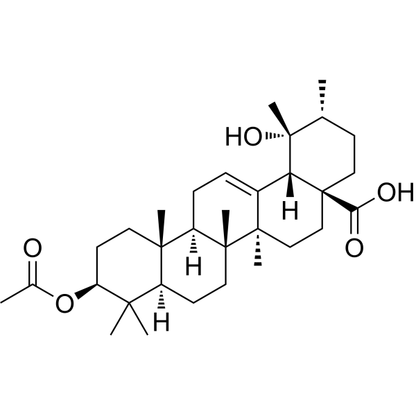 Pomolic acid 3-acetate Structure