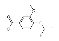 4-difluoromethoxy-3-methoxy-benzoyl chloride结构式