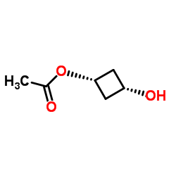 cis-3-Hydroxycyclobutyl acetate Structure