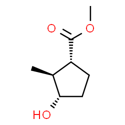 Cyclopentanecarboxylic acid, 3-hydroxy-2-methyl-, methyl ester, (1alpha,2beta,3alpha)- Structure