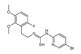 1-(5-bromopyridin-2-yl)-3-[2-(6-fluoro-2,3-dimethoxyphenyl)ethyl]thiourea结构式