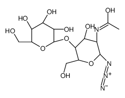 2-(Acetylamino)-2-deoxy-4-O-(β-D-galactopyranosyl)-β-D-glucopyranosyl Azide Structure