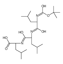 (2S)-4-methyl-2-[[(2S)-4-methyl-2-[[(2S)-4-methyl-2-[(2-methylpropan-2-yl)oxycarbonylamino]pentanoyl]amino]pentanoyl]amino]pentanoic acid结构式