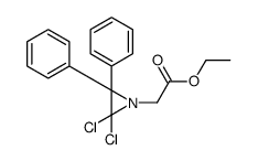 ethyl 2-(2,2-dichloro-3,3-diphenylaziridin-1-yl)acetate Structure