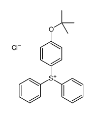 [4-[(2-methylpropan-2-yl)oxy]phenyl]-diphenylsulfanium,chloride Structure