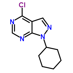 4-Chloro-1-cyclohexyl-1H-pyrazolo[3,4-d]pyrimidine Structure