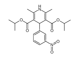 1,4-二氢-2,6-二甲基-4-(3-硝基苯基)-3,5-吡啶二甲酸二异丙酯图片