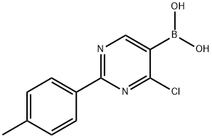 4-Chloro-2-(4-tolyl)pyrimidine-5-boronic acid structure