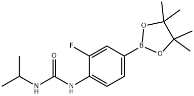 3-氟-4-(异丙基星空app基)苯硼酸频哪醇酯结构式