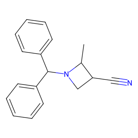 (2S,3R)-1-benzhydryl-2-methyl-azetidine-3-carbonitrile Structure