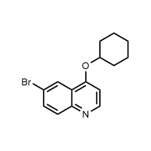 6-Bromo-4-(cyclohexyloxy)quinoline Structure
