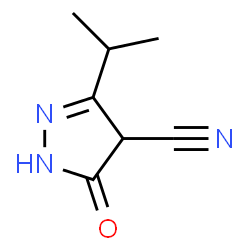 2-Pyrazoline-4-carbonitrile,3-isopropyl-5-oxo-(8CI) Structure