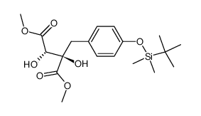 dimethyl (2S,3R)-2-(4-tert-butyldimethylsilyloxybenzyl)tartrate结构式